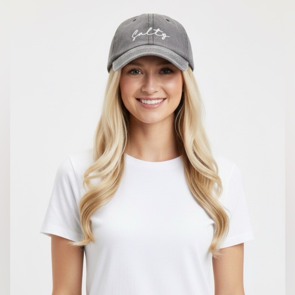 Grey vintage washed Salty hat